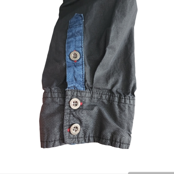 Oxygen XGN Men long sleeves black shirt,plus size XXL - Picture 7 of 16